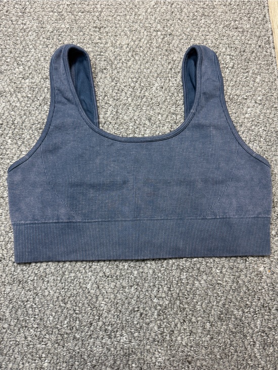 90 Degree By Reflex Other - 90 Degree By Reflex Ribbed Blue Sports Bra, Size L
